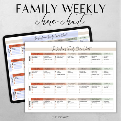 Family Chore Chart