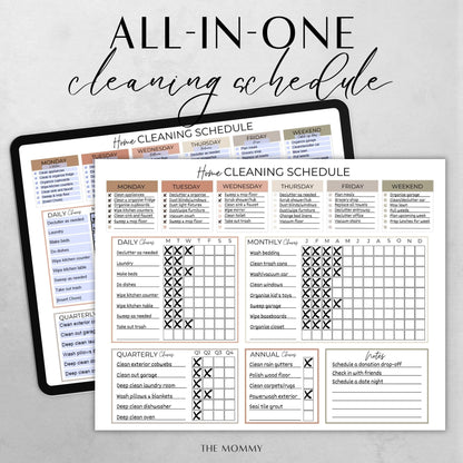 All-in-One Cleaning Schedule